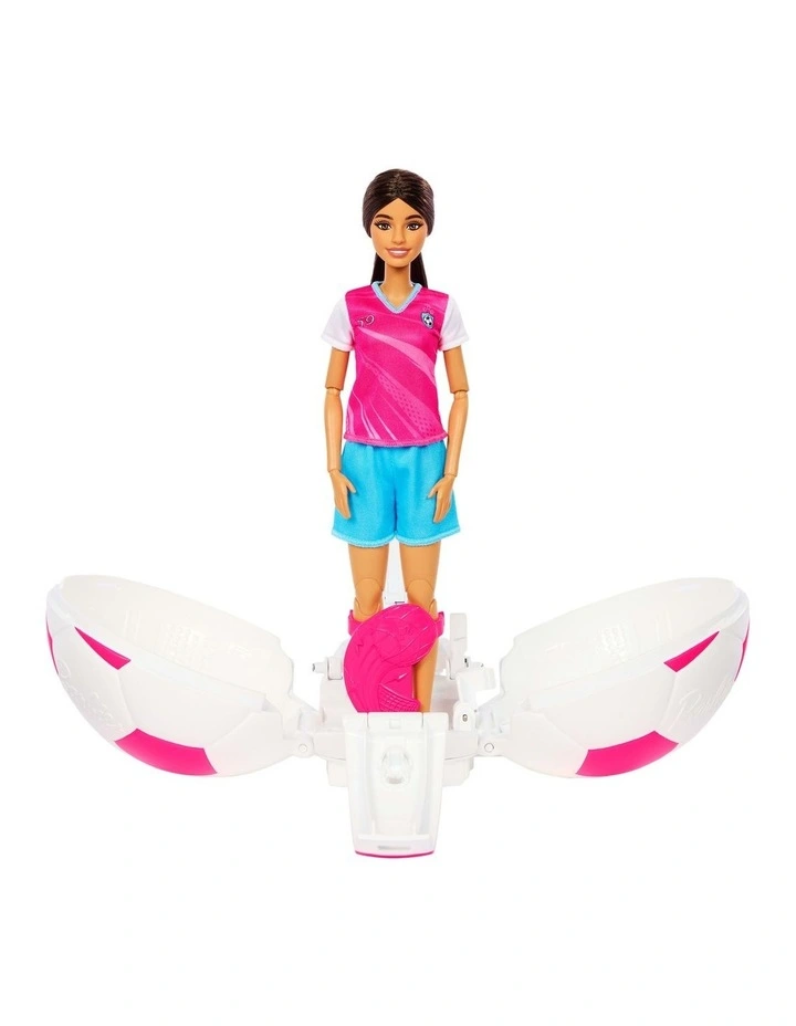 Barbie Team Barbie Roll and Reveal Soccer Player Doll and Accessories image 5