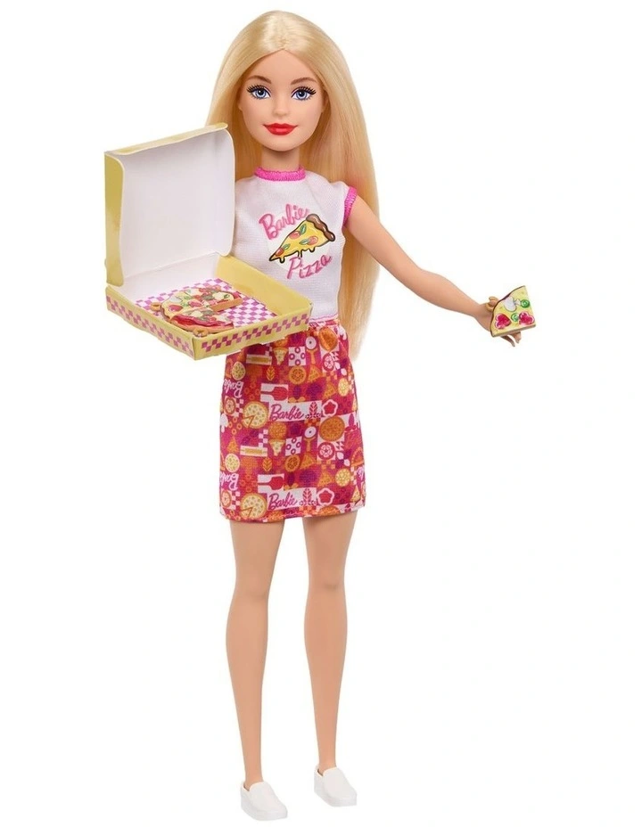 Barbie Pizza Shop Playset with Blonde Doll, Pizza Making Station, 25 Accessories image 2