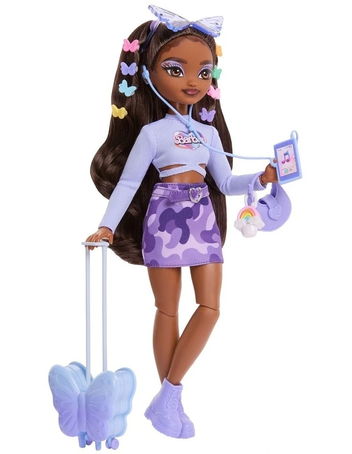 Barbie Dream Besties Weekend Getaway Brooklyn Fashion Doll with 7 Travel Themed Accessories image 4