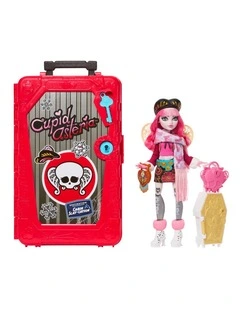 Monster High Skulltimate Secrets Cabin Slay-cation Playset, Cupid Asteria Doll and Accessories
