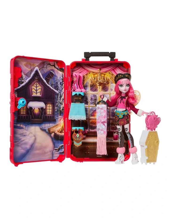 Monster High Skulltimate Secrets Cabin Slay-cation Playset, Cupid Asteria Doll and Accessories image 2
