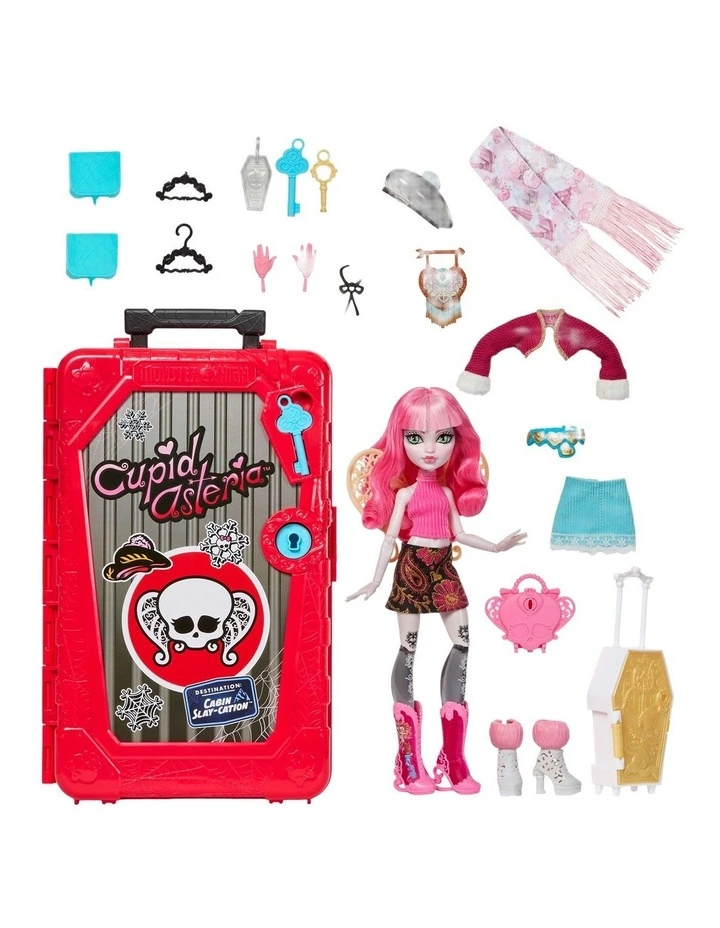 Monster High Skulltimate Secrets Cabin Slay-cation Playset, Cupid Asteria Doll and Accessories image 5