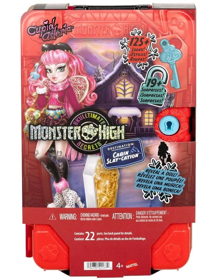 Monster High Skulltimate Secrets Cabin Slay-cation Playset, Cupid Asteria Doll and Accessories image 6