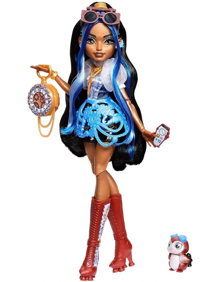 Monster High Robecca Steam Fashion Doll with Blue Blouse and Rocket Boots image 2