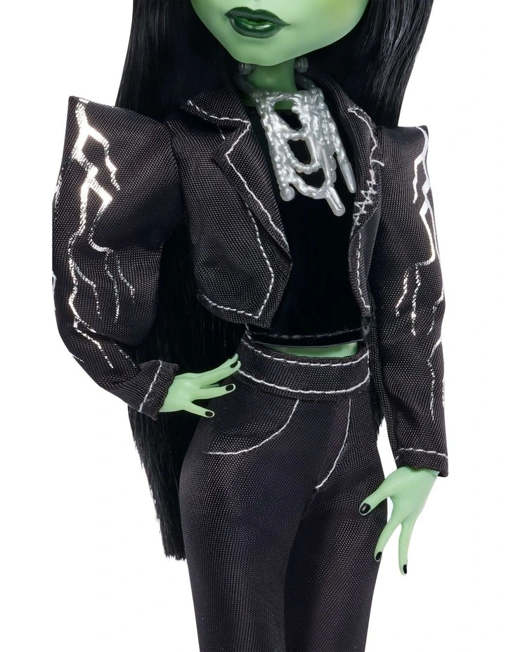 Monster High x Universal Monsters Frankenstein Collector Doll with Black Clothes & Windmill Purse image 3