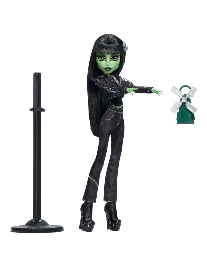 Monster High x Universal Monsters Frankenstein Collector Doll with Black Clothes & Windmill Purse image 5