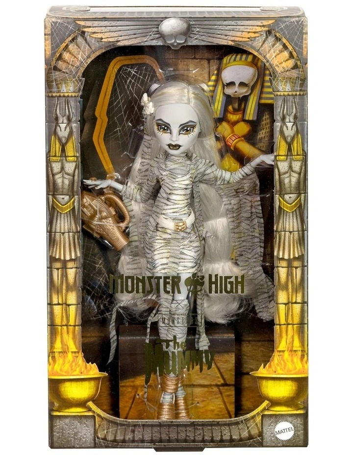 Monster High x Universal Monsters The Mummy Collector Doll with Wrap Dress & Sarcophagus Purse image 1