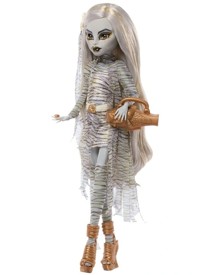 Monster High x Universal Monsters The Mummy Collector Doll with Wrap Dress & Sarcophagus Purse image 5