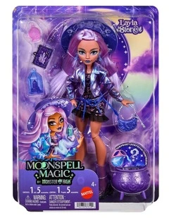 Moonspell Magic by Monster High Layla Stone Fashion Doll, Crystal Witch with Accessories