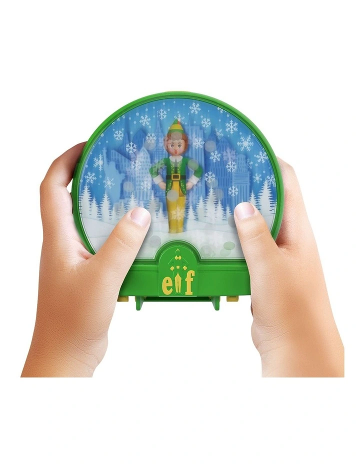 Polly Pocket Micro Buddy & Santa Dolls and Playset, Collaboration Elf Compact with 5 accessories, Holiday Theme image 3