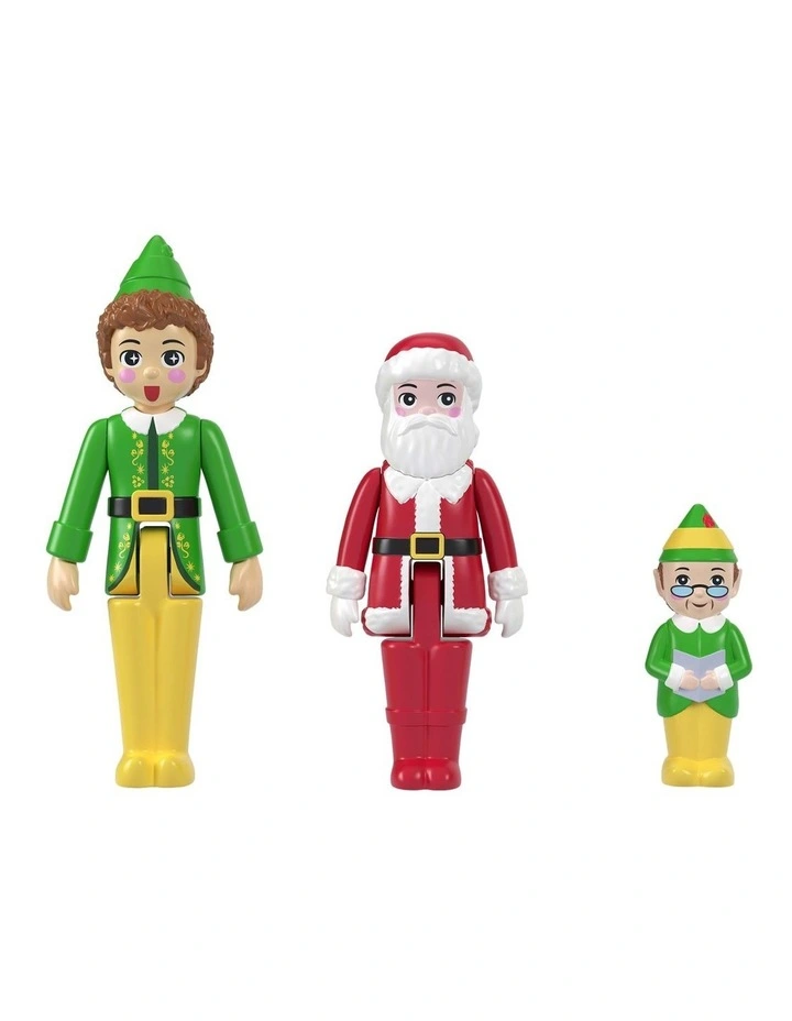 Polly Pocket Micro Buddy & Santa Dolls and Playset, Collaboration Elf Compact with 5 accessories, Holiday Theme image 6