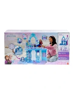 Disney Frozen Elsas Frozen Ice Palace Castle Playset with Olaf, 5 Play Areas & 21 Accessories