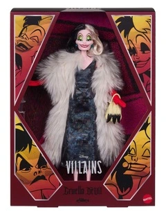 Disney Collector Cruella De Vil Collectible Villains Fashion Doll in Signature Look with 1 Accessory