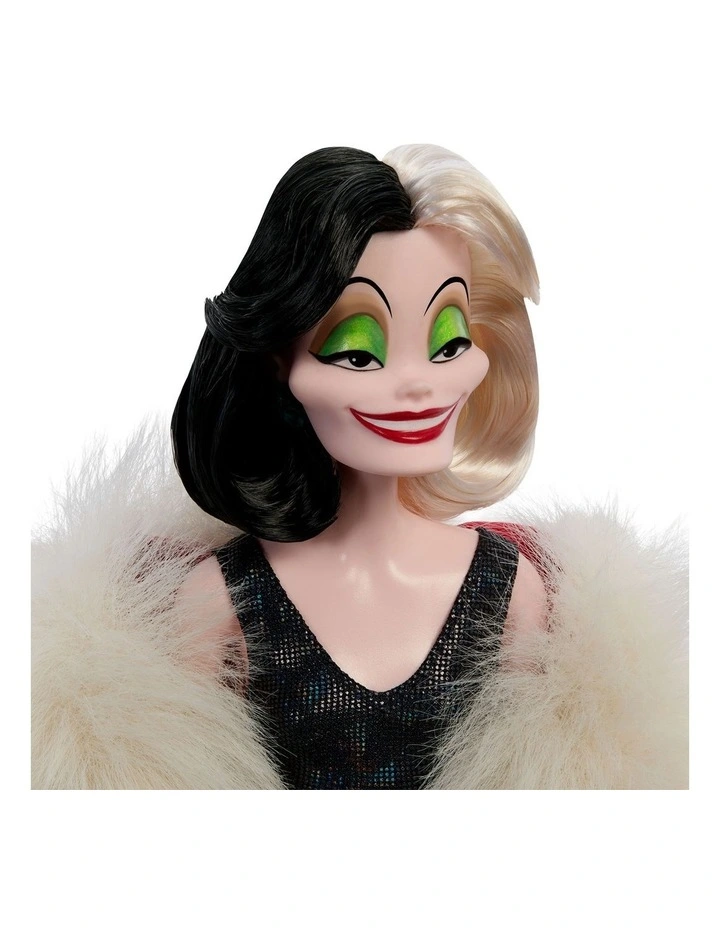 Disney Collector Cruella De Vil Collectible Villains Fashion Doll in Signature Look with 1 Accessory image 4