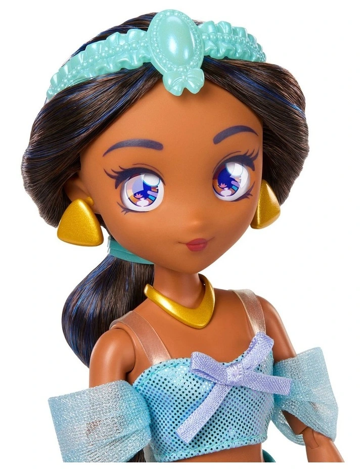 Disney Collector Princess Jasmine Manga Anime Doll & Accessories, Posable & Collectible image 2