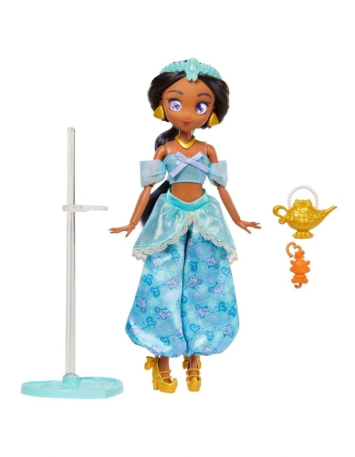 Disney Collector Princess Jasmine Manga Anime Doll & Accessories, Posable & Collectible image 6