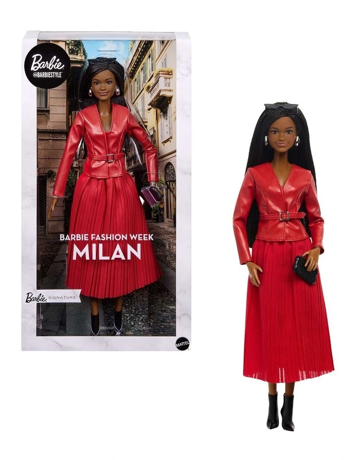 Barbie Signature Collectible Fashion Doll, @BarbieStyle Fashion Week Doll Milan Street Style Clothes image 1