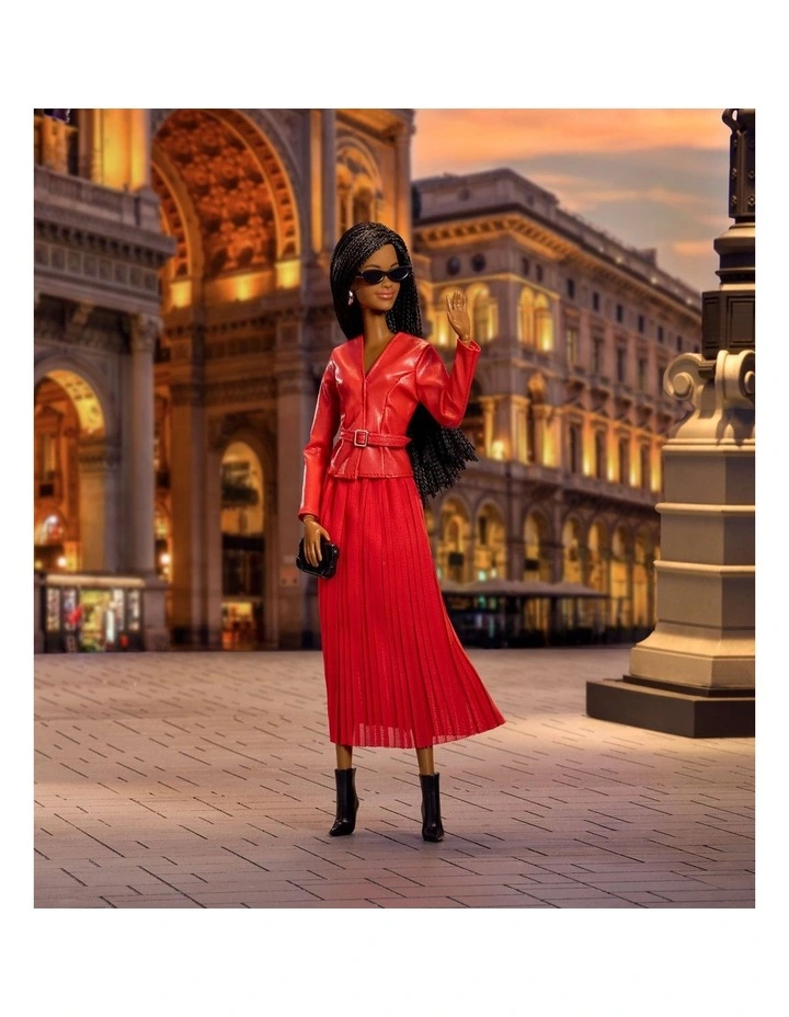 Barbie Signature Collectible Fashion Doll, @BarbieStyle Fashion Week Doll Milan Street Style Clothes image 6