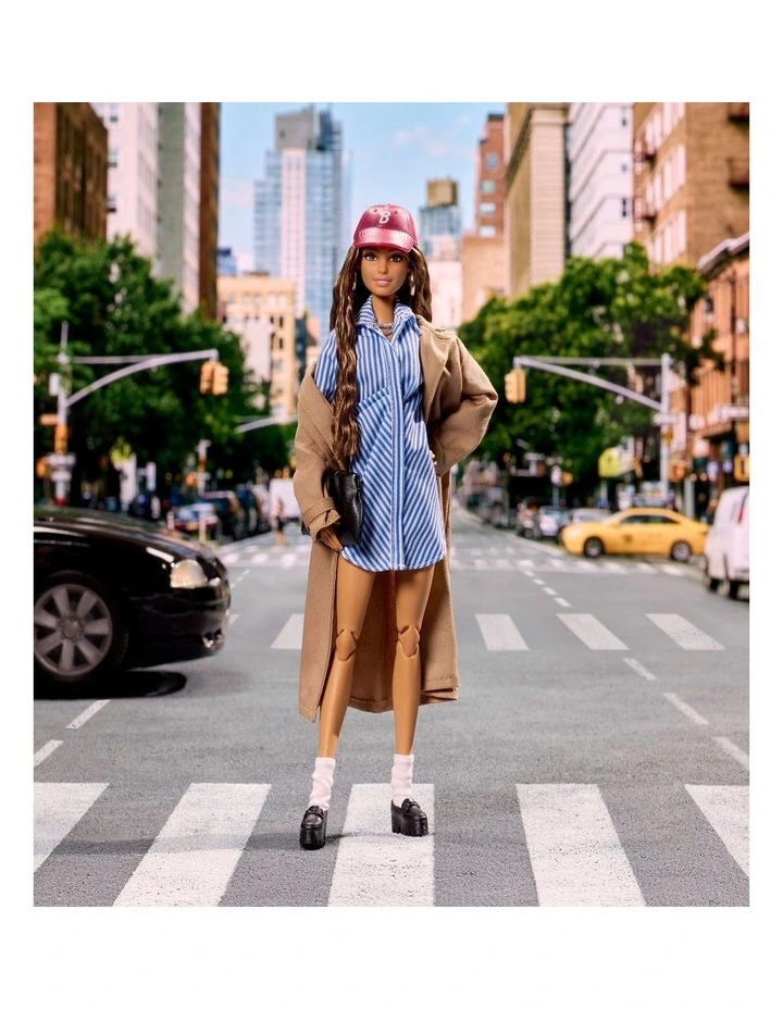 Barbie Signature Collectible Fashion Doll, @BarbieStyle Fashion Week Doll New York Doll Street Style Clothes image 2