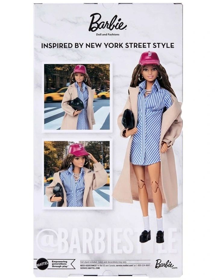 Barbie Signature Collectible Fashion Doll, @BarbieStyle Fashion Week Doll New York Doll Street Style Clothes image 6