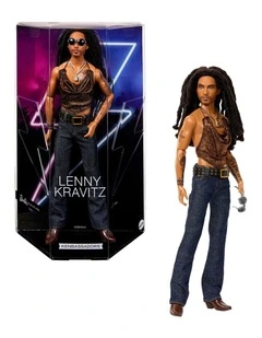 Barbie Signature Kenbassadors Lenny Kravitz Collectible Doll in Mesh Tank and Boot-Cut Jeans Outfit