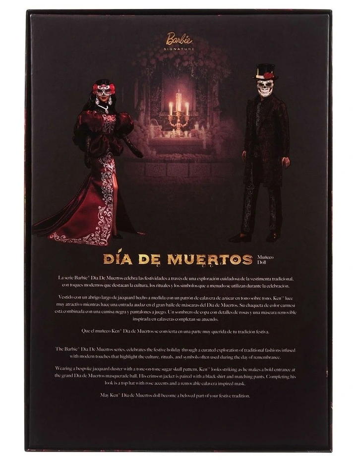 Barbie 2026 Da De Muertos Doll in Knee Length Jacket and Removable Calavera Mask and Hat image 6
