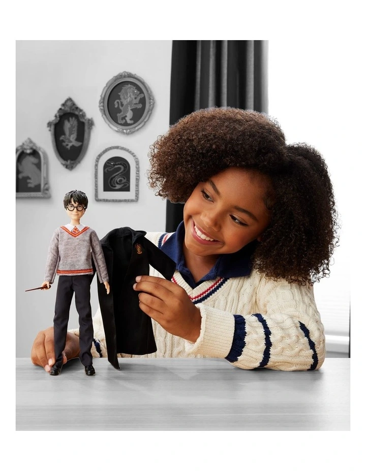 Harry Potter Fashion Doll In Signature Hogwarts Uniform With Wand Accessory, Inspired By The Movie image 5