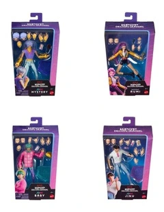 KPop Demon Hunters Action Figure with Storytelling Accessories & Swappable Faces & Hands (Characters May Vary)