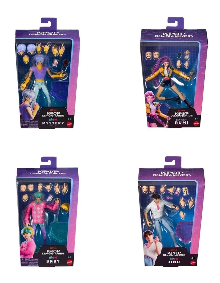 KPop Demon Hunters Action Figure with Storytelling Accessories & Swappable Faces & Hands (Characters May Vary) image 1
