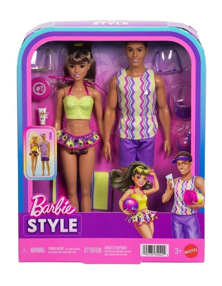 Style Barbie and Ken Fashion Dolls Set image 1