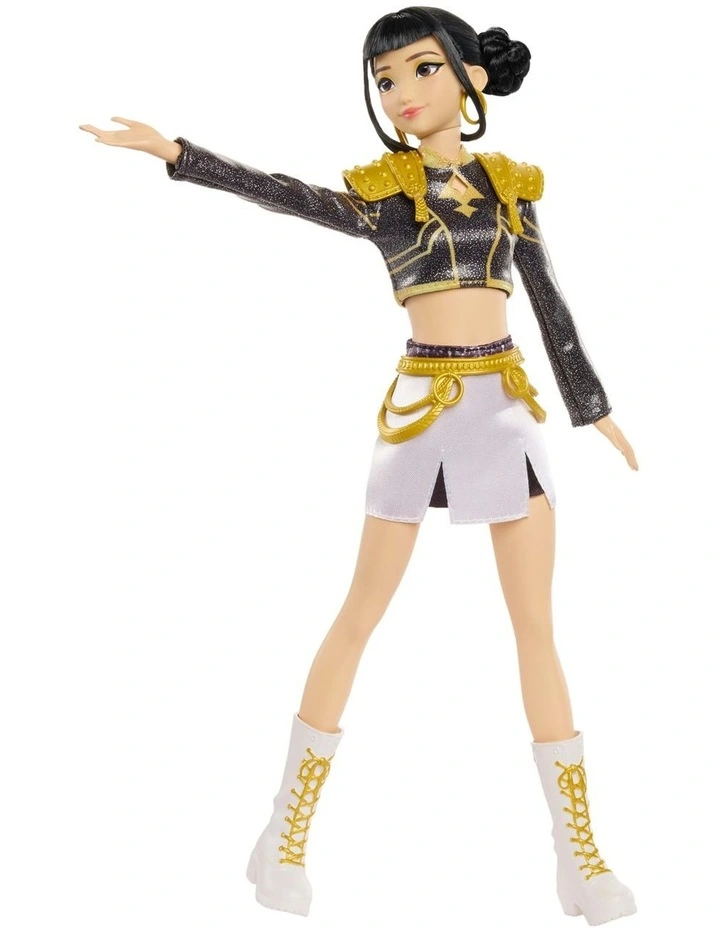 KPop Demon Hunters HUNTR/X Zoey Golden Singing Doll in Removable Outfit & 5 Posable Joints image 5