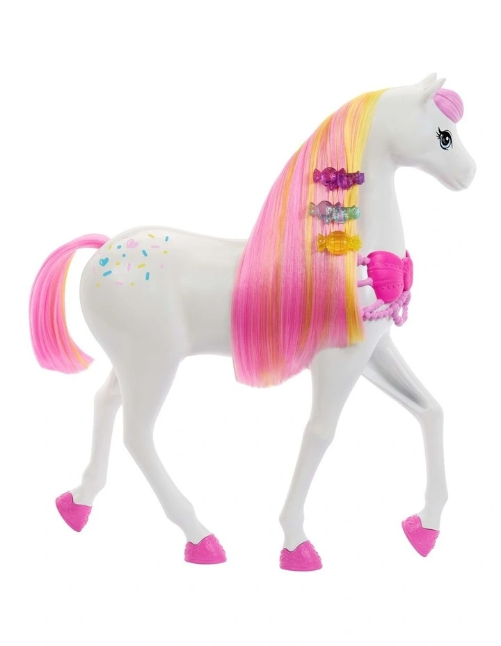 Barbie in the Nutcracker Land of Sweets Horse & Sled with Colorful Scented Hair and Candy-Scented Accessories image 2