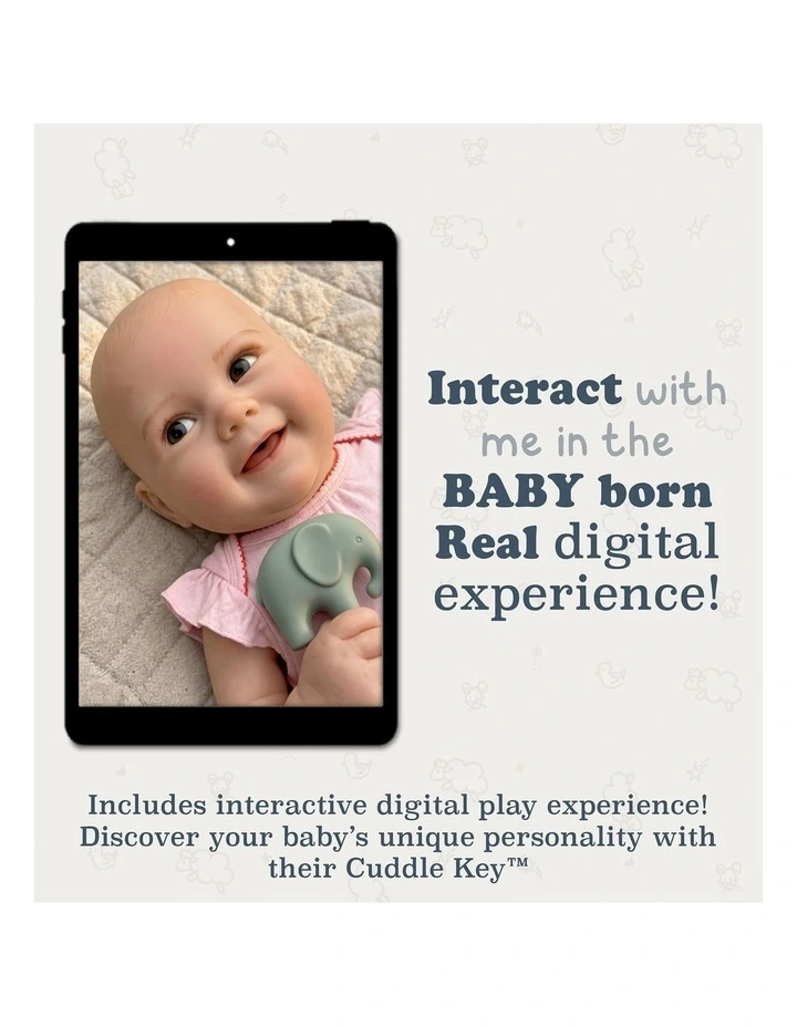BABY born Real Baby Doll Boy - Open Eyes image 6
