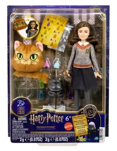 Polyjuice Potions Hermione Granger Doll & Playset, Movie-Inspired Outfit, 13 Accessories & Fizz