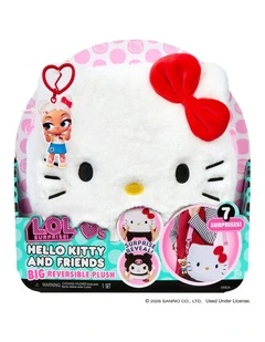 L.O.L. Surprise Loves Hello Kitty & Friends BIG Reversible Plush Asst