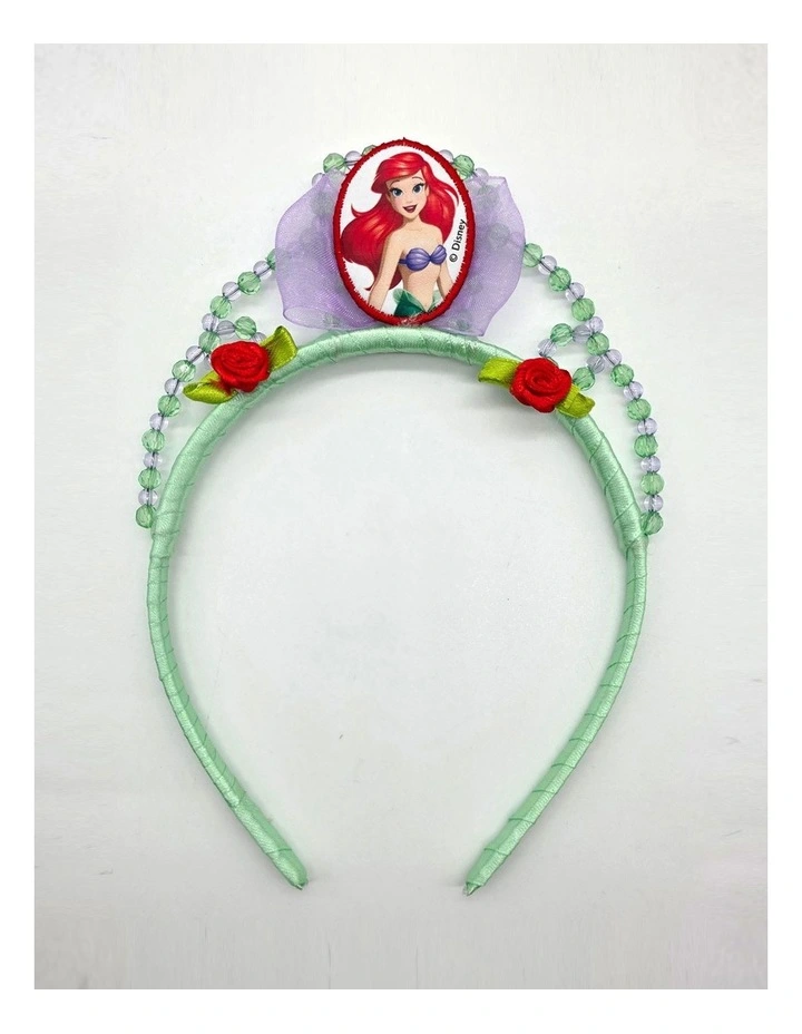 DISNEY PRINCESS ARIEL THE LITTLE MERMAID BEADED CHILD TIARA image 1