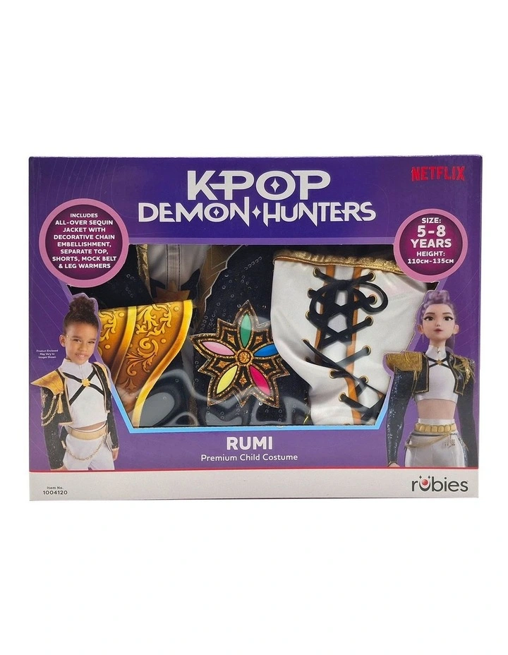 Do Not Store Boxes Sign RUBIES K-POP DEMON HUNTERS RUMI GOLDEN PREMIUM BOX SET SIZE 5-8 YRS | MYER