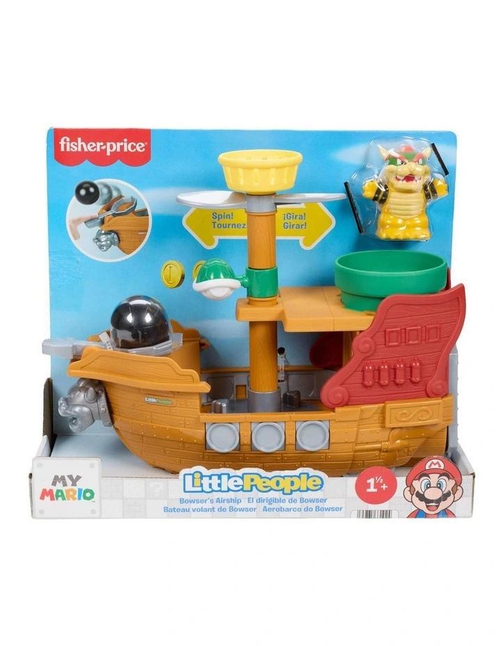 Little People My Mario Bowsers Airship & Figure Set image 1