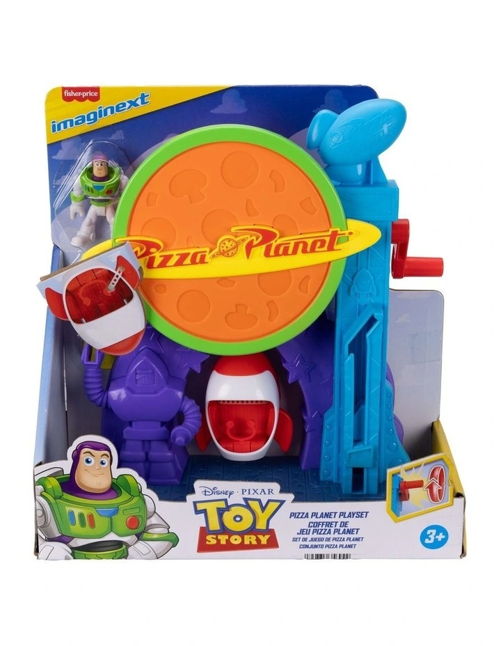 Imaginext Disney and Pixar Toy Story Pizza Planet Playset with Action Figure & Toy Rocket image 2