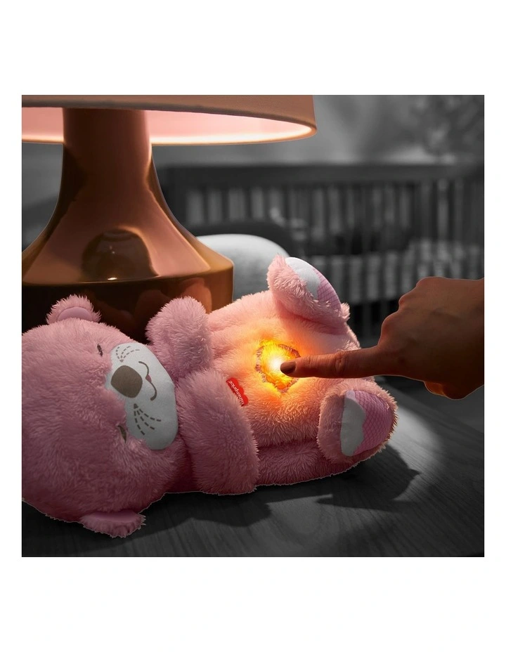 Fisher-Price Soothe 'n Snuggle Otter, Pink Plush Baby Toy, Sound Machine with Breathing Motion image 4