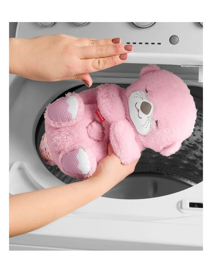 Fisher-Price Soothe 'n Snuggle Otter, Pink Plush Baby Toy, Sound Machine with Breathing Motion image 5