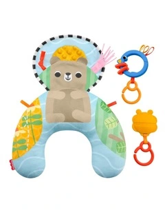 Fisher-Price Sensory Adventures Tummy Wedge Newborn Support with Teether & Rattle Baby Toys