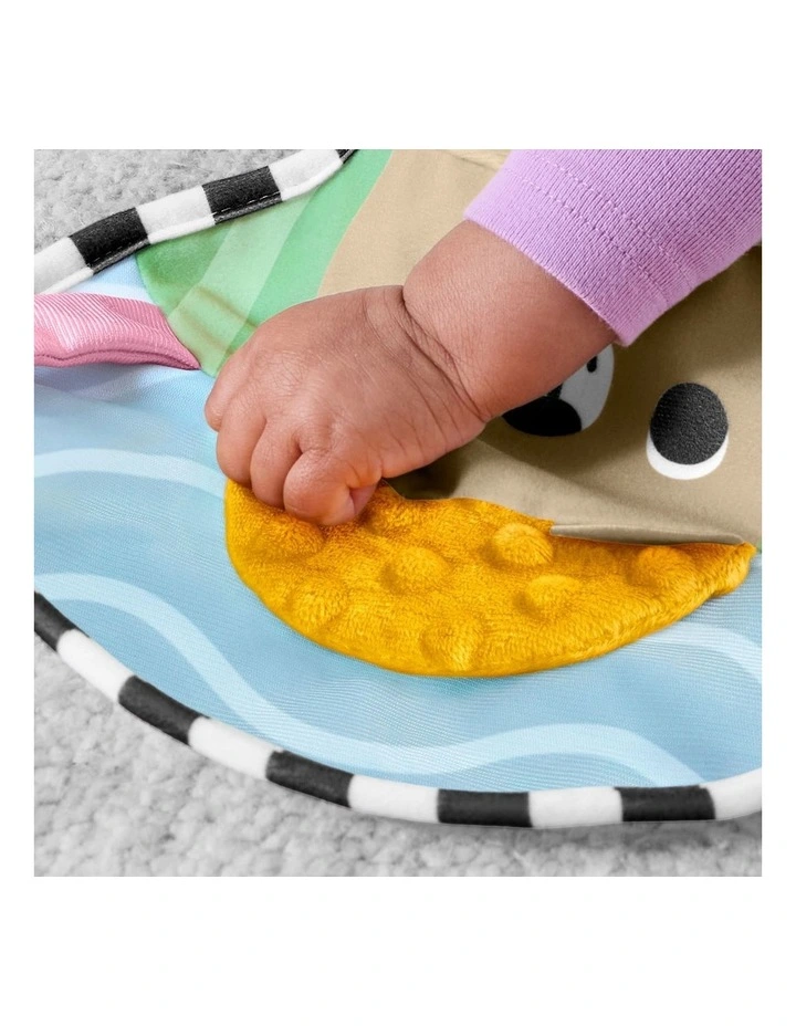 Fisher-Price Sensory Adventures Tummy Wedge Newborn Support with Teether & Rattle Baby Toys image 4