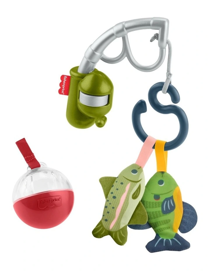 Fisher-Price Mini Me Moments Reel Fun Fishing Gift Set, 4 Baby Toys for Newborn Sensory Play image 2