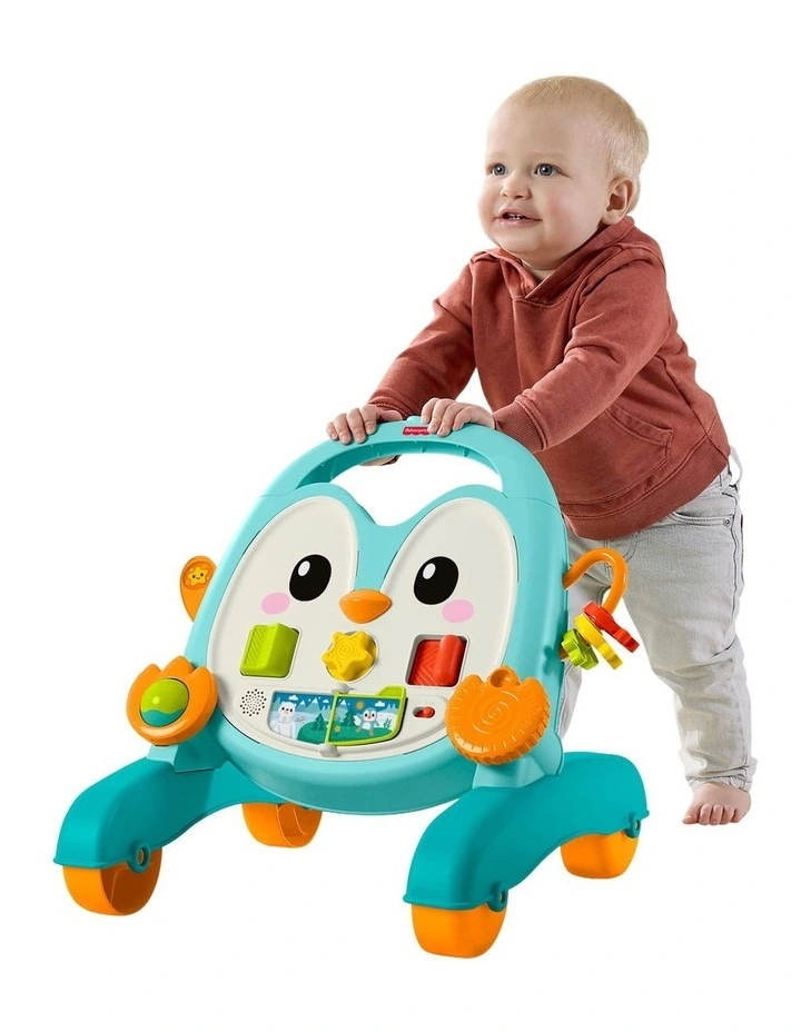 Fisher-Price 2-in-1 Musical Penguin Activity Walker, Baby to Toddler Push Along Toy image 3