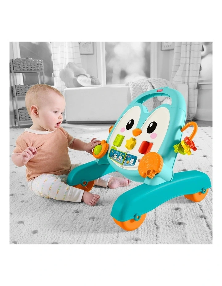 Fisher-Price 2-in-1 Musical Penguin Activity Walker, Baby to Toddler Push Along Toy image 5