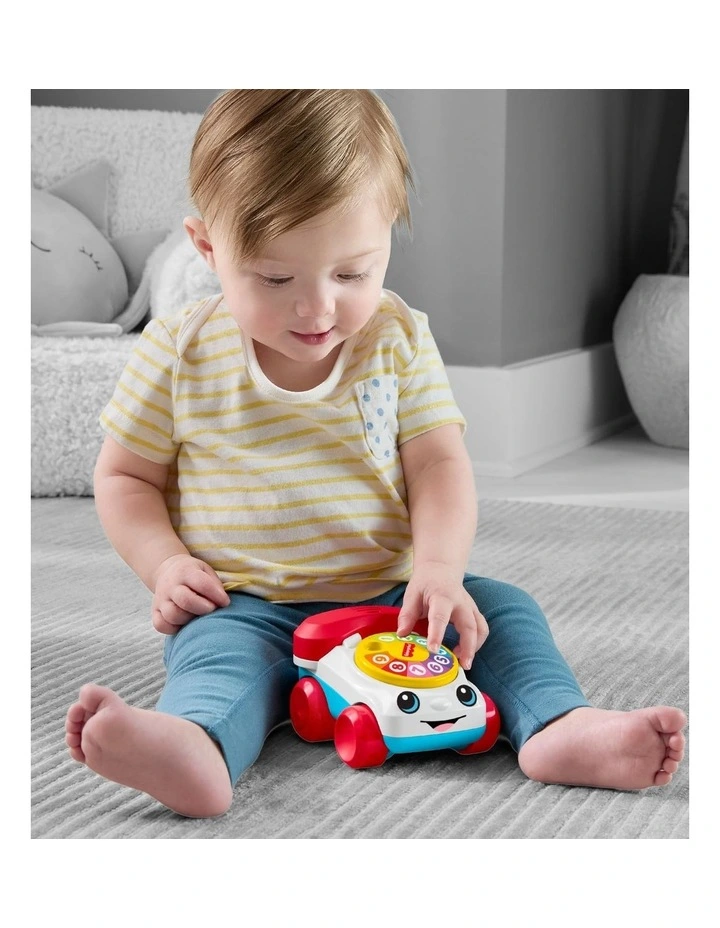 Fisher-Price Chatter Telephone Vehicle, 3-Inch Push-Along Toy with Sounds for Baby & Toddler image 3