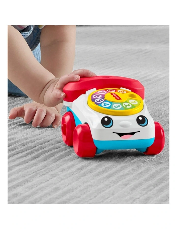 Fisher-Price Chatter Telephone Vehicle, 3-Inch Push-Along Toy with Sounds for Baby & Toddler image 4