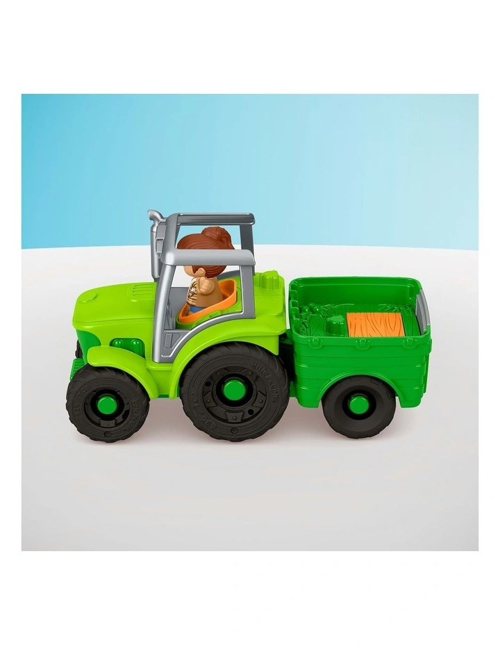 Little People Push & Play Tractor, Musical Toy Farm Vehicle and 2 Figures image 4