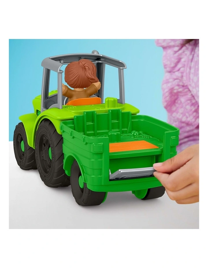 Little People Push & Play Tractor, Musical Toy Farm Vehicle and 2 Figures image 5